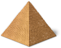 Eine ägyptische Pyramide